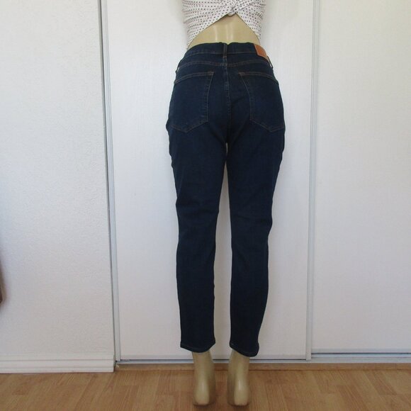 EVERLANE Jeans Size 31 Dark Blue High Rise Skinny Ankle Denim - Picture 3 of 10